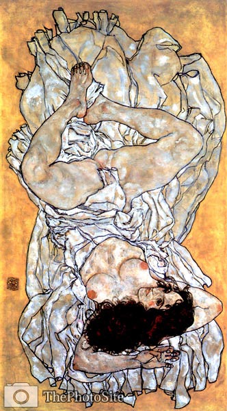 Lying woman Egon Schiele - Click Image to Close