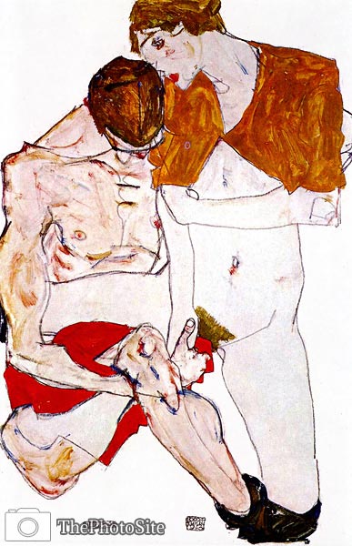 Lovers Egon Schiele - Click Image to Close