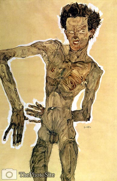 Self-portrait Egon Schiele - Click Image to Close