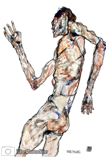 The dancer Egon Schiele - Click Image to Close