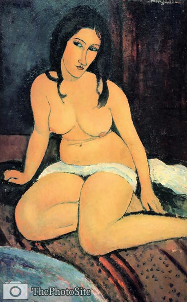 Sitting feminine nude Amadeo Modigliani - Click Image to Close