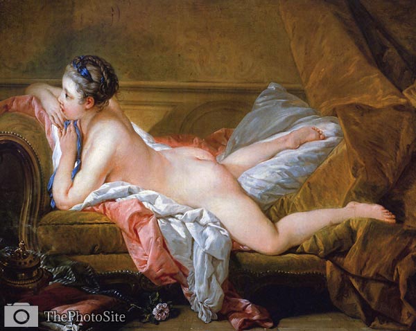 Resting girl Francois Boucher - Click Image to Close