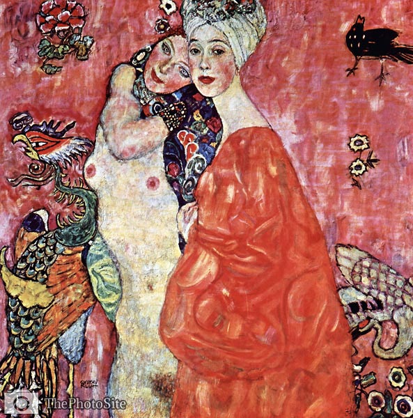 The friends Gustav Klimt - Click Image to Close