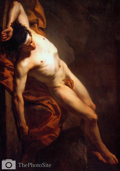 Male Nude known as Hector Jacques-Louis David - Click Image to Close