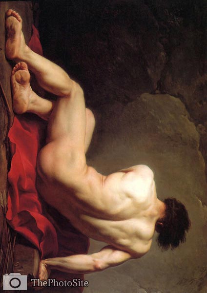Male Nude known as Patroclus Jacques-Louis David - Click Image to Close