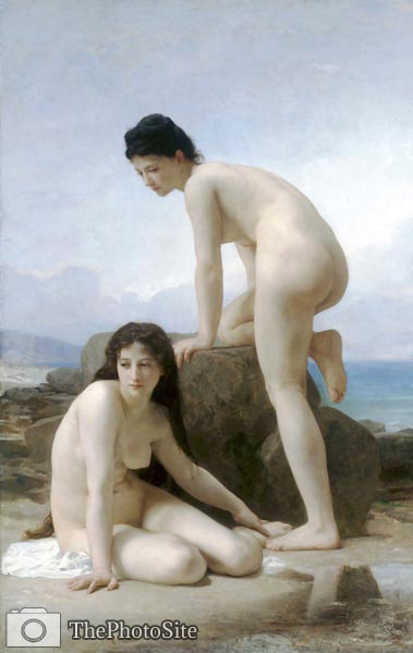 The Two Bathers (Les Deux Baigneuse) William-Adolphe Bouguereau - Click Image to Close