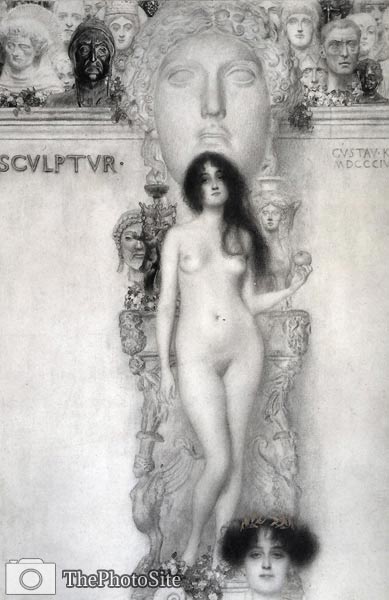 Allegory Of Sculpture Gustav Klimt - Click Image to Close