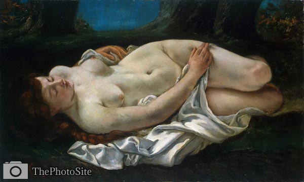 reclining woman Gustave Courbet - Click Image to Close