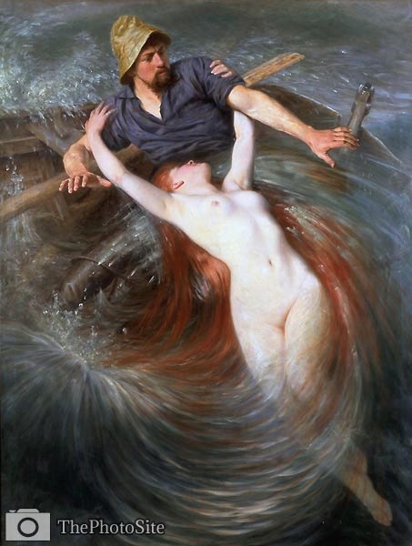 The Fisherman and The Siren Knut Ekwall - Click Image to Close