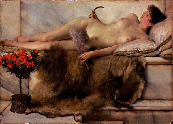 In the tepidarium 1881 by Alma Tadema Lawrence - Click Image to Close