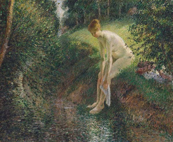 Bather in the woods - Click Image to Close