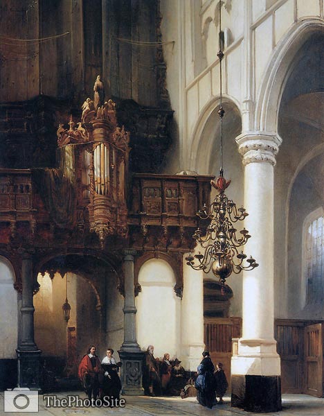 Church Organ by Joahnnes Bosboom - Click Image to Close