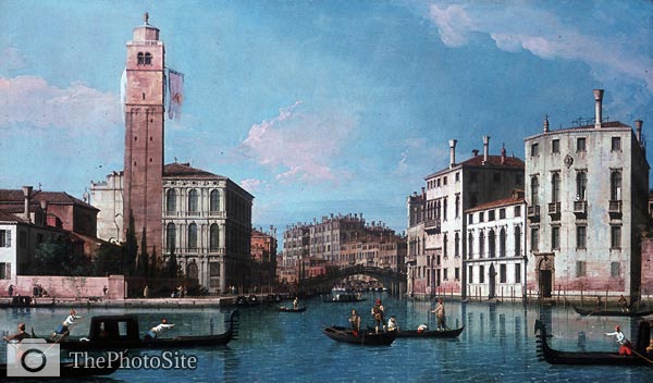 Canal in the city by Canaletto - Click Image to Close