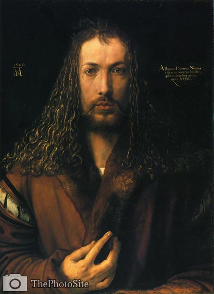 Self Portrait in a Fur-Collard Robe Albrecht Durer - Click Image to Close