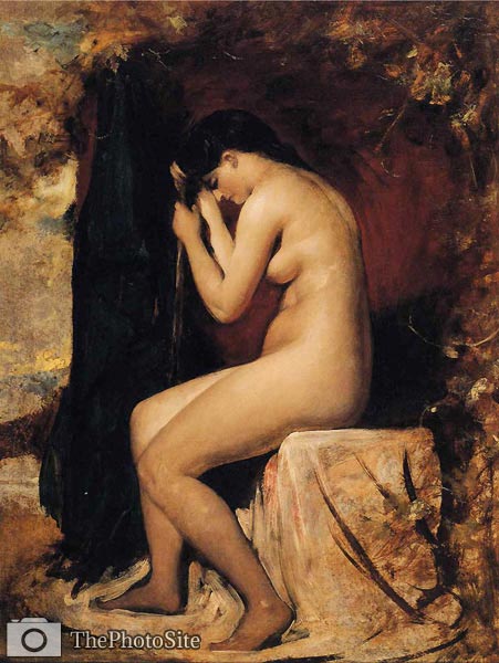 Seated Female Nude William Etty - Click Image to Close