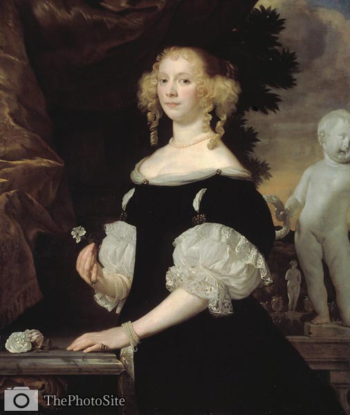 Portrait of a Woman Abraham van den Tempel - Click Image to Close