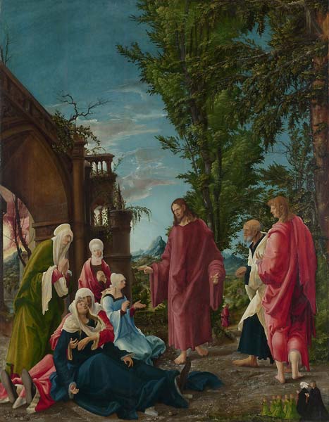 Christ taking leave of his mother 1520, Albrecht Altdorfer - Click Image to Close