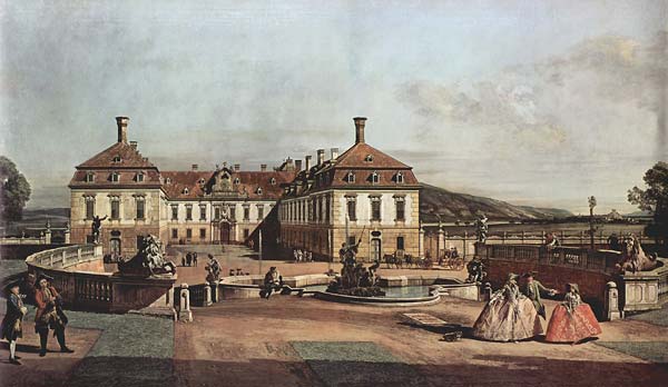 The imperial summer residence courtyard 1758 by Bernadro Belloto - Click Image to Close