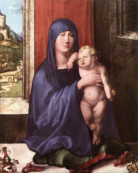 Madonna and child haller madonna 1498, Albrecht Durer - Click Image to Close