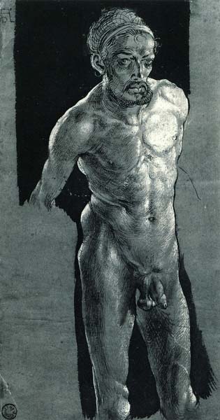 Nude sel portrait 1505, Albrecht Durer - Click Image to Close