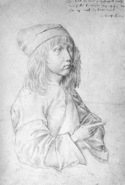 Self portrait at 13 1484, Albrecht Durer - Click Image to Close