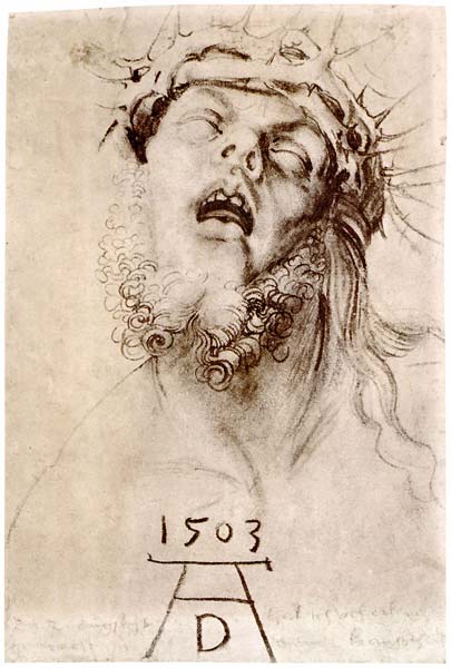 The dead christ with the crown of thorns, Albrecht Durer - Click Image to Close
