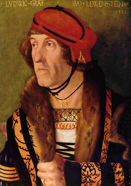 Portrait of ludwig graf zu loewenstein 1513, Hans Baldung - Click Image to Close