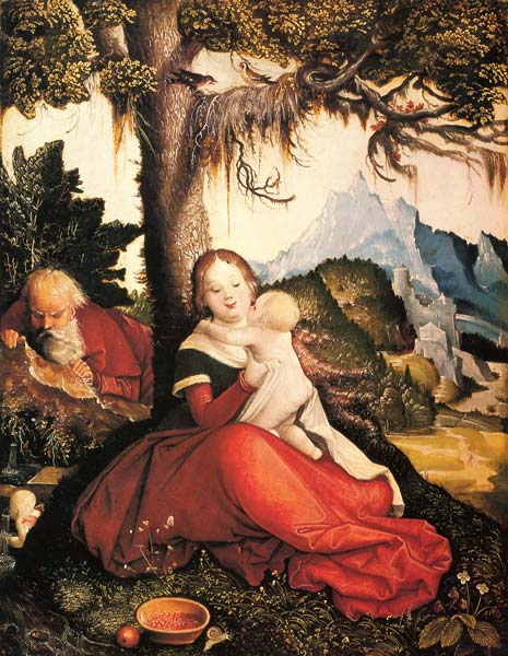 Rest on the flight to egypt 1514, Hans Baldung - Click Image to Close