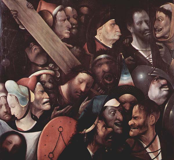 The carrying of the cross 1480, Hieronymus Bosch - Click Image to Close