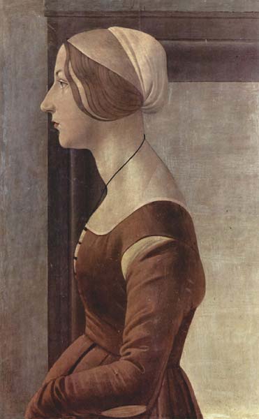 Portrait of a young woman 1, Sandro Botticelli - Click Image to Close