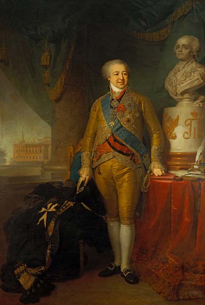 Portrait of count alexander kurakin 1802, Vladimir Borovikovsky - Click Image to Close