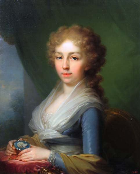 Portrait of empress elisabeth alexeievna 1795, Vladimir Boroviko - Click Image to Close