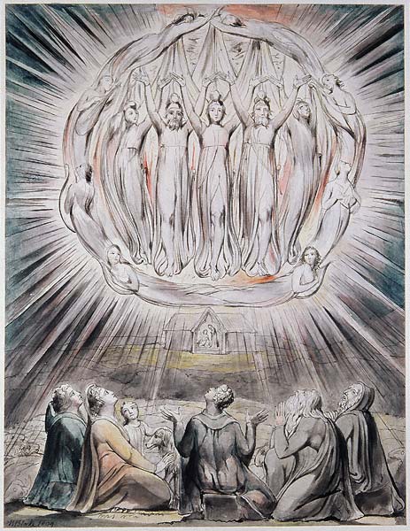 The angels appearing to the shepherds 1809, William Blake - Click Image to Close