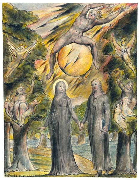 The sun in his wrath 1820 by William Blake - Click Image to Close