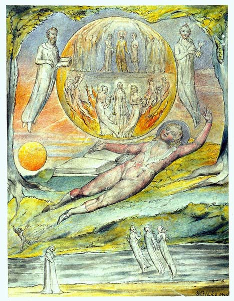 The youthful poet s dream 1820, William Blake - Click Image to Close