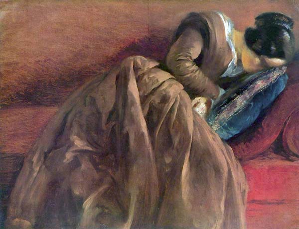 Menzel's sister Emilie, sleeping - Click Image to Close
