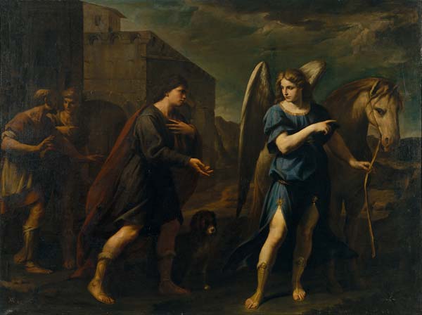 Tobias Meets the Archangel Raphael - Click Image to Close