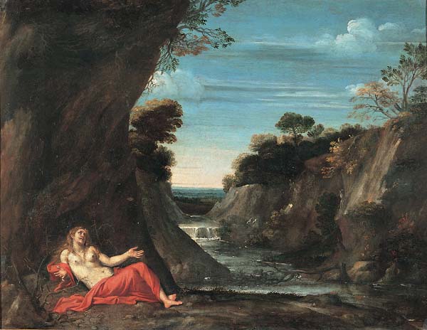Landscape with the penitent Magdalene - Click Image to Close