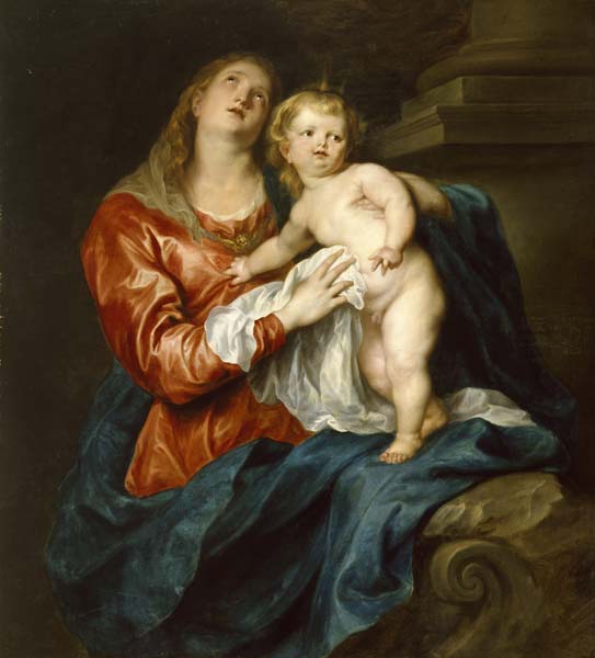 Anthony van Dyck Virgin and Child - Click Image to Close