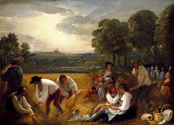 Harvesting at Windsor) by Benjamin West, PRA - Click Image to Close
