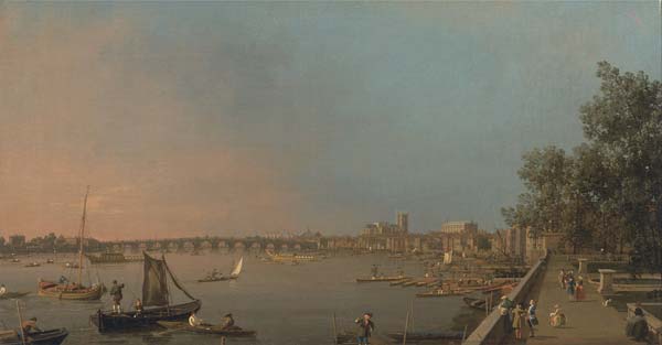 The Thames from the Terrace of Somerset House, Looking toward We - Click Image to Close