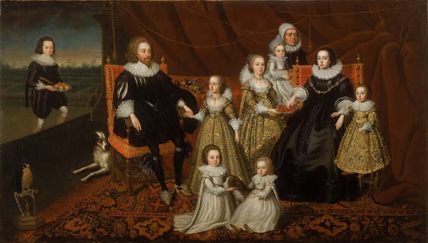 Portrait of Sir Thomas Lucy and his Family - Click Image to Close