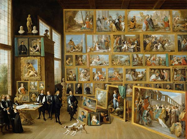 Archduke Leopold William in his Gallery at Brussels - Click Image to Close