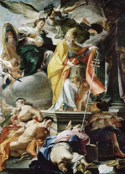 Allegory of the Papacy of Clement XI - Click Image to Close