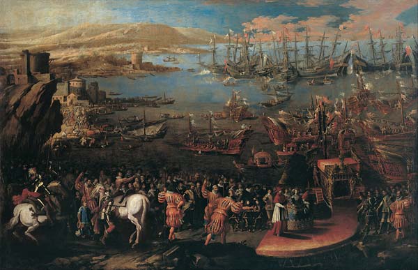 The Landing of the Infanta Maria at Naples - Click Image to Close