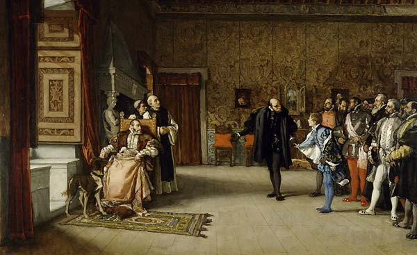 Juan de Austria's presentation to Emperor Carlos V in Yuste - Click Image to Close