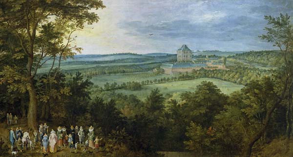 Landscape with the Chateau de Mariemont - Click Image to Close