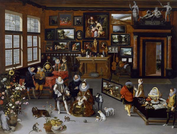 The Archdukes Albert and Isabella Visiting a Collector's Cabinet - Click Image to Close