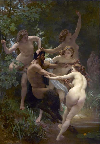 Nymphs and satyre - Click Image to Close