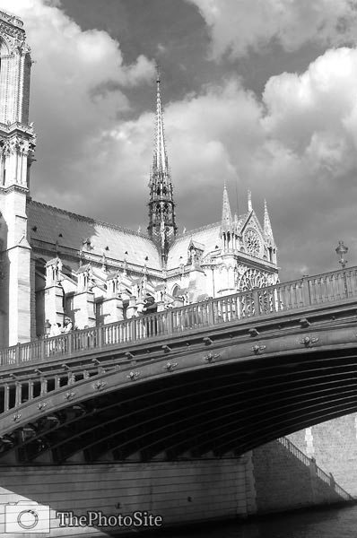 Notre Dame Paris and Bridge - Click Image to Close